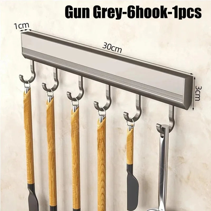 Kitchen Hook Rack Space Saving Organizer