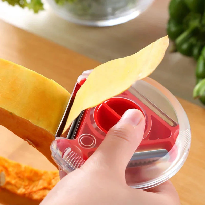3 in 1 Fruit & Vegetable Peeler – Stainless Steel Multifunction Kitchen Tool