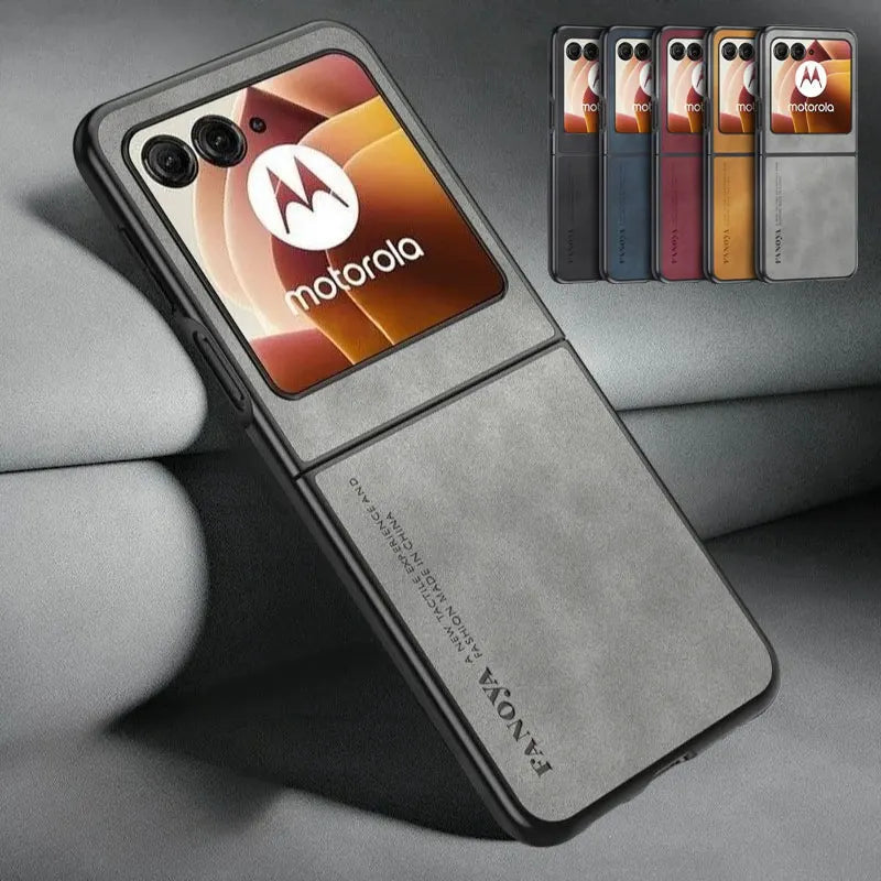 PU Leather Matte Case for Motorola Razr 70 60  50 & 40 Ultra