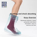ROCKBROS Cycling Socks Breathable Shock-Absorbing Sports Socks 2 Pairs