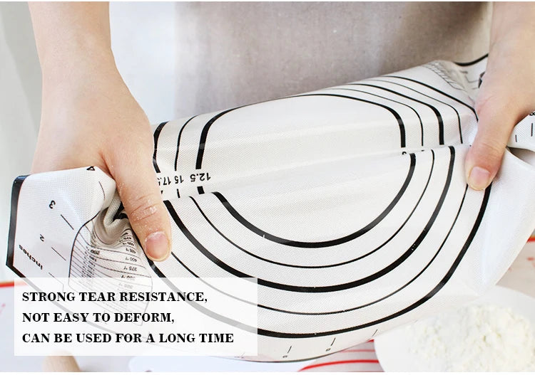 UNTIOR Silicone Baking Mat Non-Stick Dough Kneading & Pizza Rolling Pad