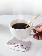 Cat Silicone Cup Coasters 5pcs Waterproof Heat Resistant Table Mats