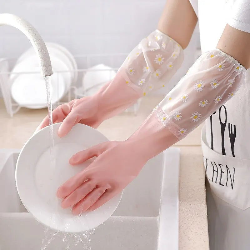 Waterproof Cleaning Gloves Latex Rubber Gloves