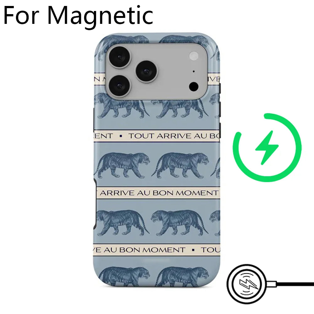 Luxury Ballerina Magnetic Case for iPhone 17 16 15 14 13 Pro Max Cover