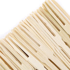 100PCS Bamboo Disposable Fruit Fork Set Wooden Dessert Party Forks