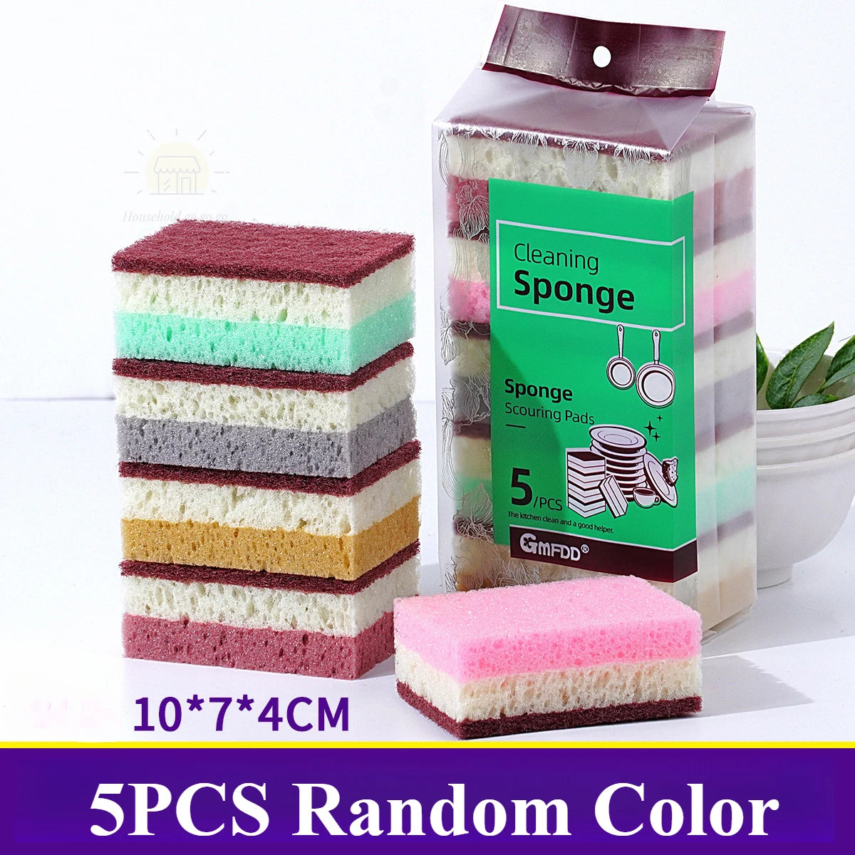 Magic Cleaning Sponge Double-Sided Kitchen Scrubber