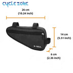 Bicycle Triangle Frame Bag MTB Waterproof Front Tube Storage Pouch