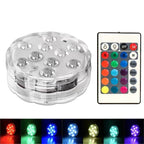 Submersible LED Pool Lights Waterproof RGB with Remote