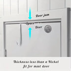 8Pcs Over the Door Hooks Multi-Purpose Door Hanger Organizer