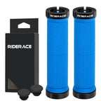 Ergonomic MTB Bike Grips Bilateral Lock Non-Slip Shockproof Rubber