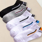 5 Pairs Men Ankle Socks Breathable Lightweight Casual Summer Trendy