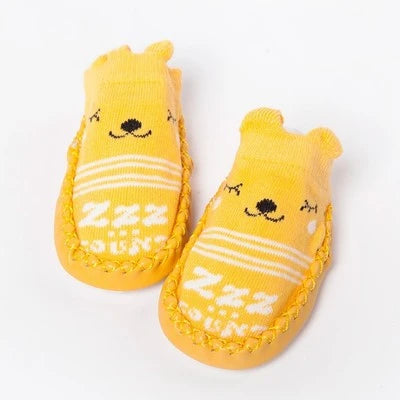 Baby Socks Slippers Rubber Sole Anti-Slip Indoor Shoes for Toddlers