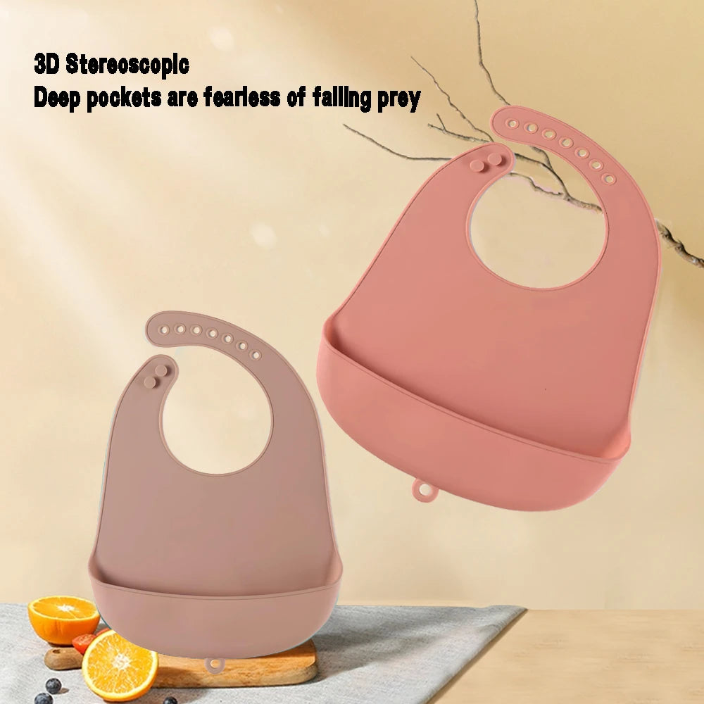 Food Grade Silicone Baby Bibs Waterproof Feeding Bib