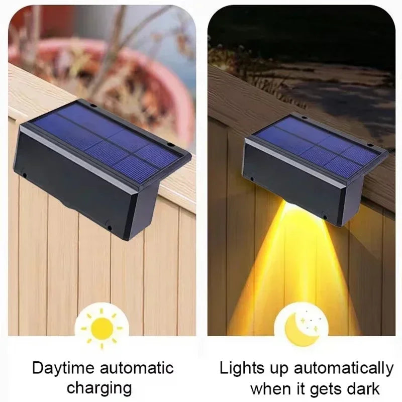 Waterproof Solar Wall Lights for Garden, Fence & Pathway Decor