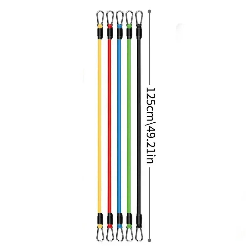 11 Piece Resistance Bands Set Home Gym Fitness Chest Expander Training