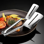 304 Stainless Steel Kitchen Tongs UK Steak BBQ Food Clip Tool