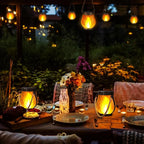 Solar Flame Rope Lantern Waterproof Hanging Lamp