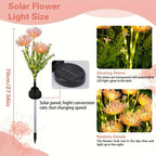 Solar Spider Lily Flower Lights for Waterproof Garden Decor