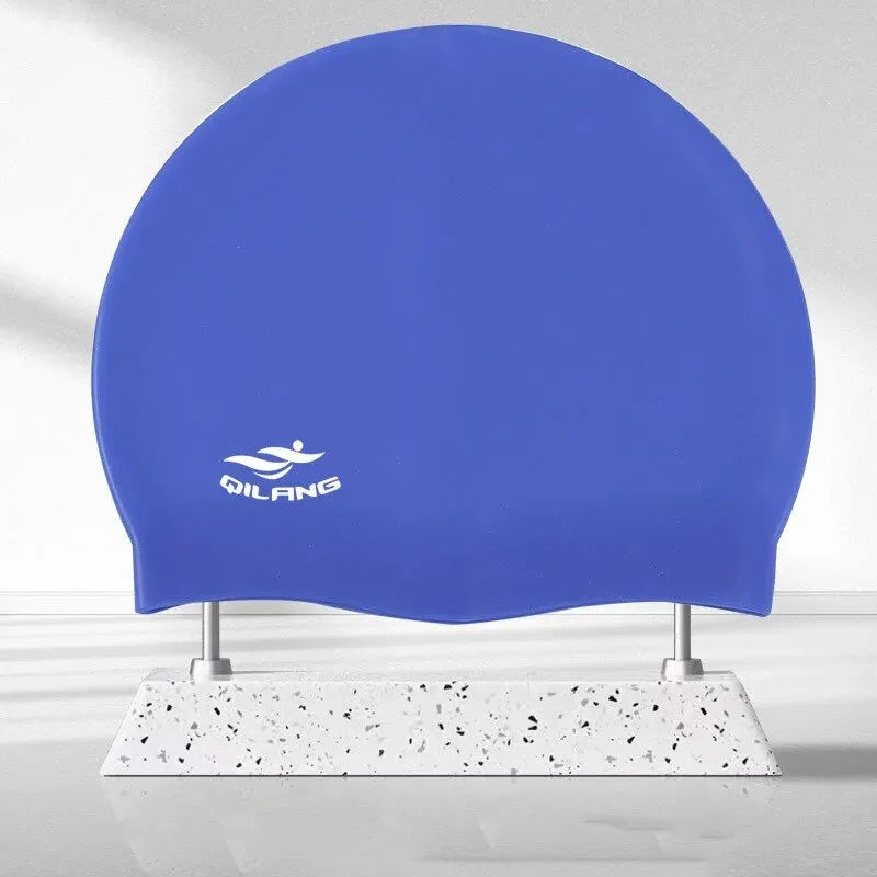 Waterproof Silicone Swimming Cap with Ear Protection Main image