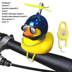 Cartoon Yellow Duck Bike Bell LED Helmet Duck Bicycle Accessory