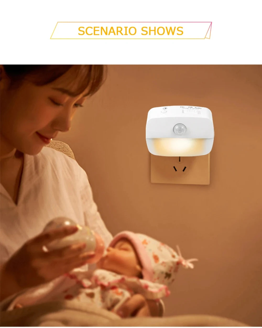 LED Night Light with Dimmer for Baby & Bedroom Lighting Secondary image