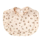 Flower Print Baby Bibs Soft Cotton Feeding Scarf for Girls