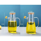 900/1000ml Glass Oil Bottle Heat Resistant Oil Dispenser with Handle