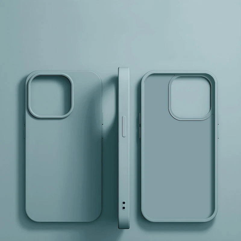 Luxury Liquid Silicone Shockproof Case for iPhone 11-16 Pro Max