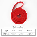 Stackable Heavy Tension TPE Resistance Bands Anti-Snap Home Gym Yoga
