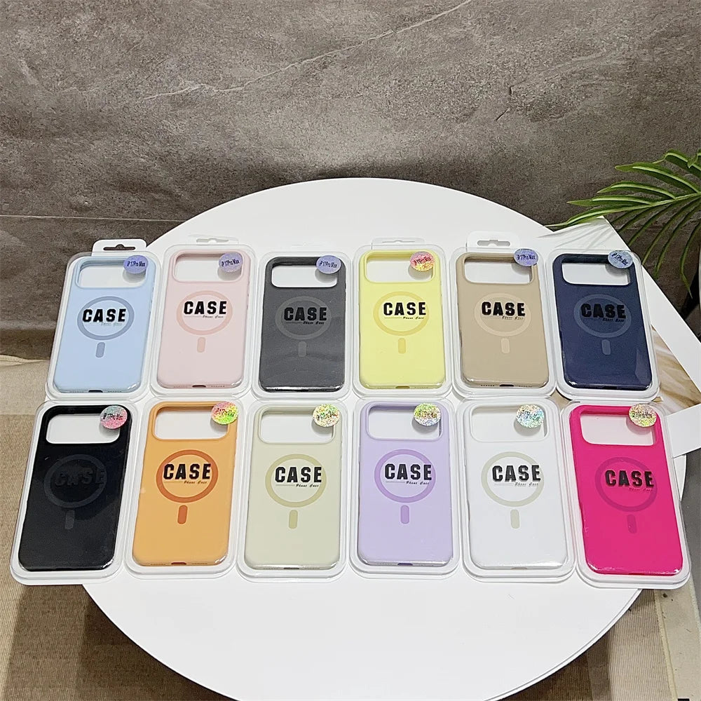 Premium Silicone MagSafe Case for iPhone 11 12 13 14 15 16 17 Pro Max