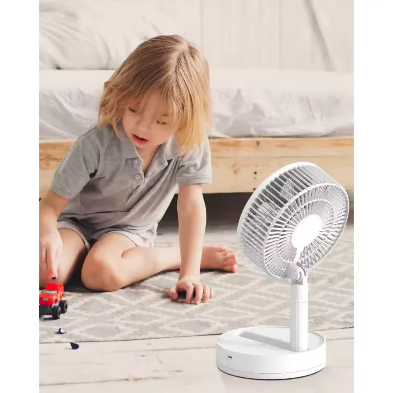 8 Inch Portable Desk Fan UK Oscillating Foldable Cooling Fan