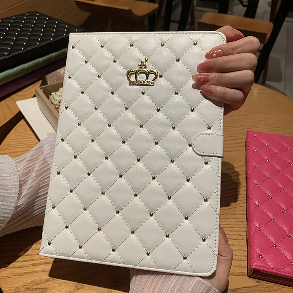 Lambskin Smart Stand Case For iPad 10th 9th Air 5 4 Pro 11 A16