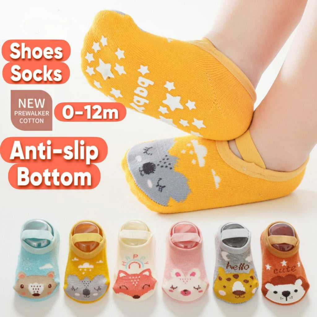 Baby Anti-Slip Socks Shoes for Newborn Boys Girls