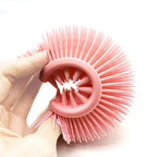 Baby Double-Sided Bath Brush Soft Silicone Hair & Body Brush