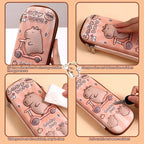 3D Capybara Pencil Case Waterproof Pen Pouch