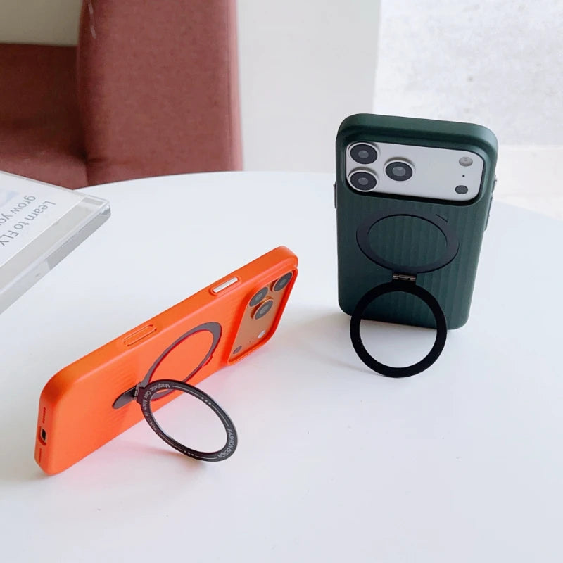 MagSafe Corrugated PC Case for iPhone 17 16 15 14 13 12  Pro Max