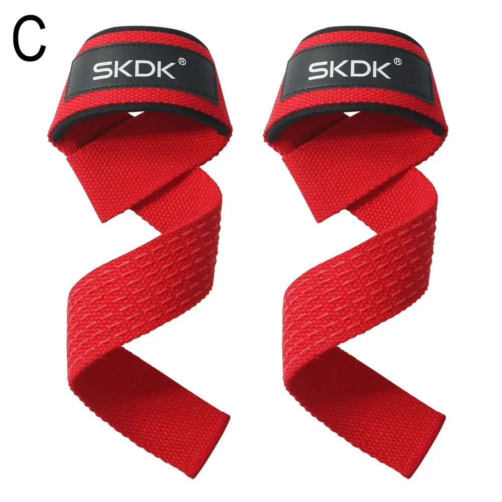 Anti-Slip Silicone Lifting Straps Gym Grip Deadlift Wrist Strap
