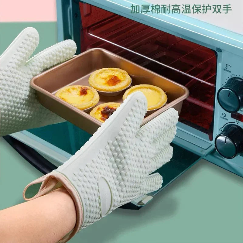 Silicone Oven Mitts – Heat Resistant Non-Slip BBQ & Baking Gloves Main image