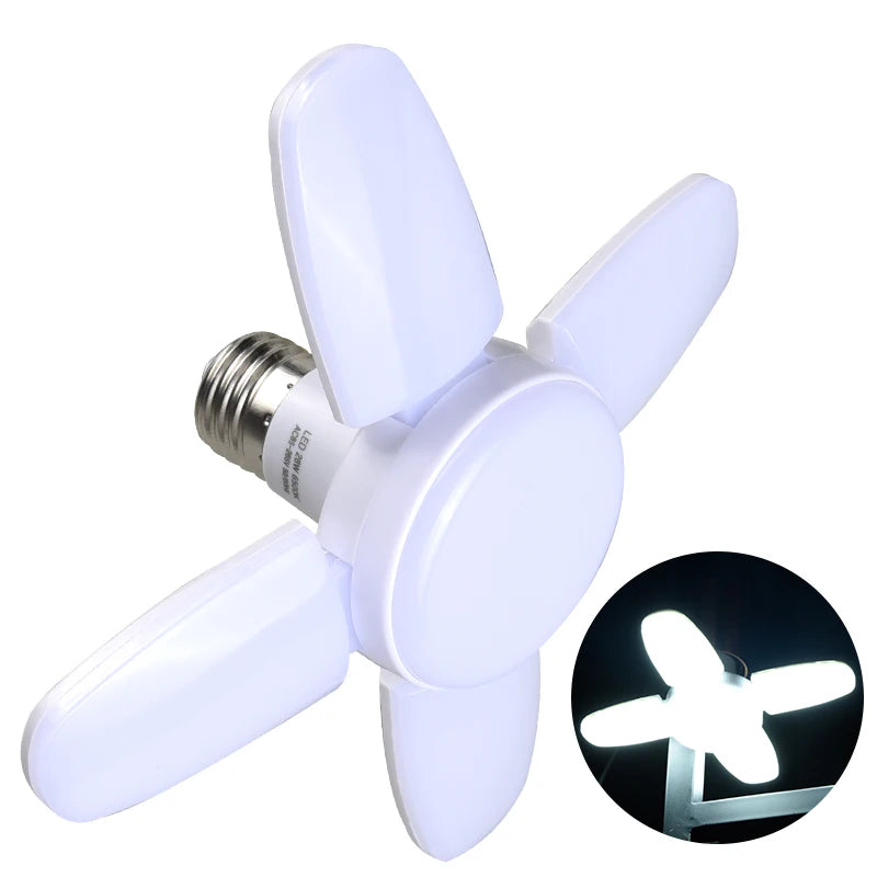 E27 Foldable LED Garage Light 28W Ceiling Lamp