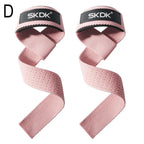 Anti-Slip Silicone Lifting Straps Gym Grip Deadlift Wrist Strap