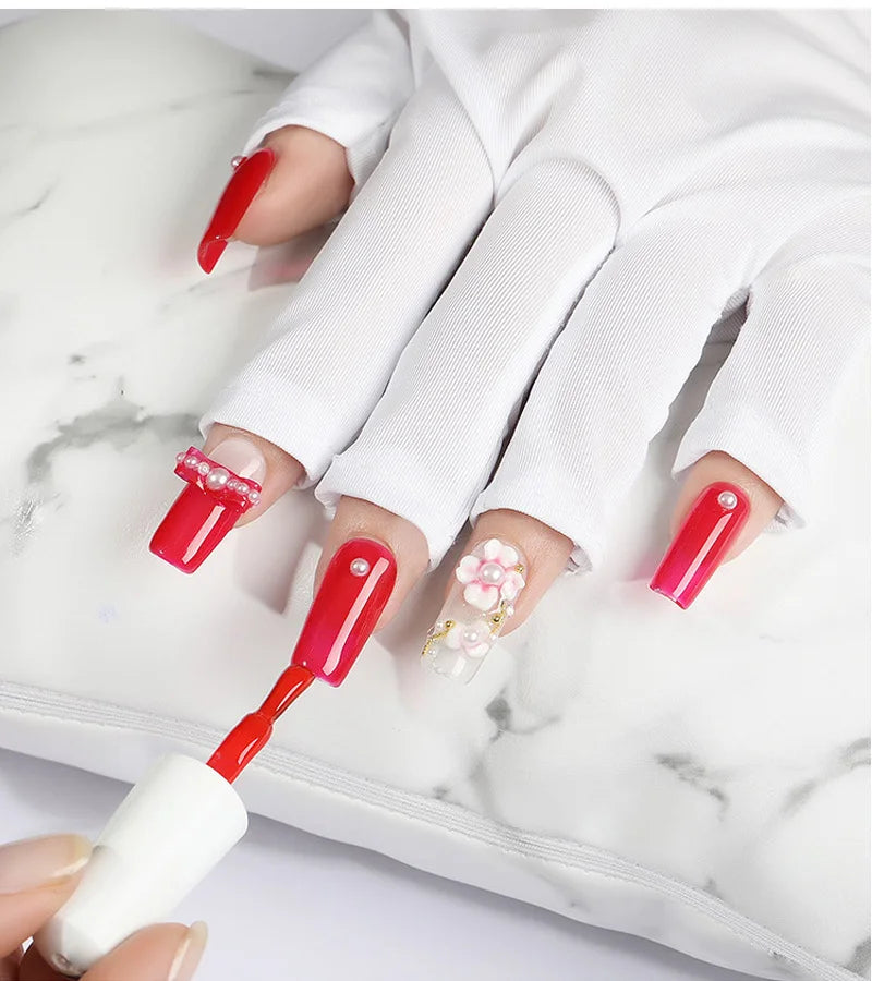 UPF 50+ Nail Art Gloves UV Protection Gloves for Gel Nail Lamp