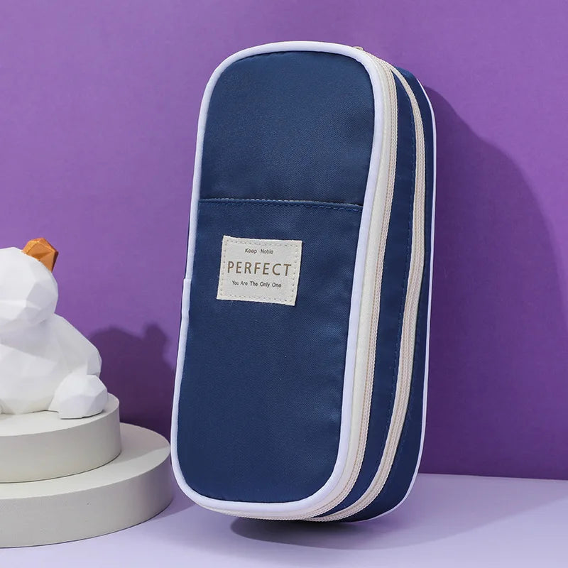 Multi-Layer Pencil Case Large Capacity Macaron Stationery Box