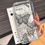 Butterfly Clear Case for Samsung A16 A26 A36 A56 S23 S24 S25 S26 Ultra