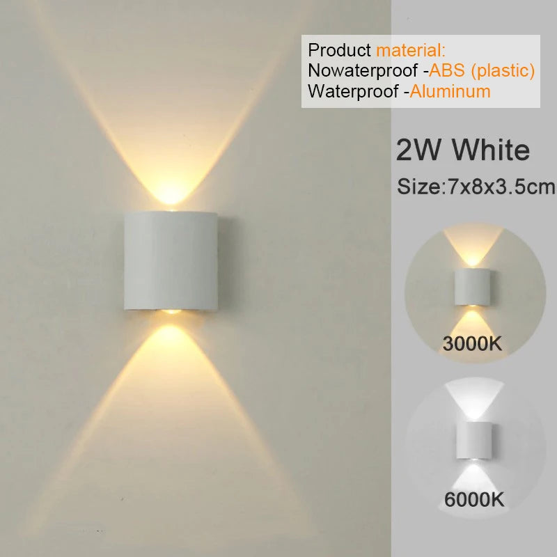 Modern LED Wall Sconce Up Down Indoor Outdoor Light