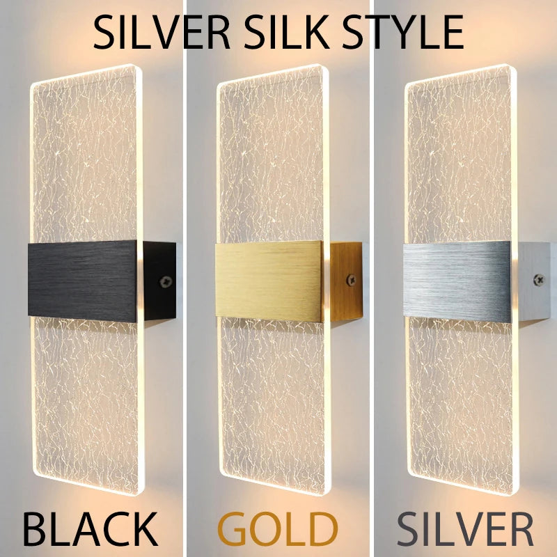 Modern Acrylic LED Wall Lamp Nordic Bedside Light