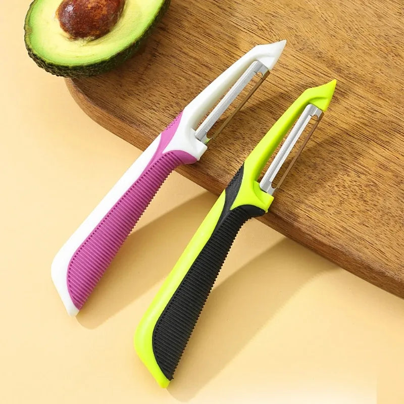 Stainless Steel Vegetable Peeler Anti Slip Handle Fruit & Potato Scraper