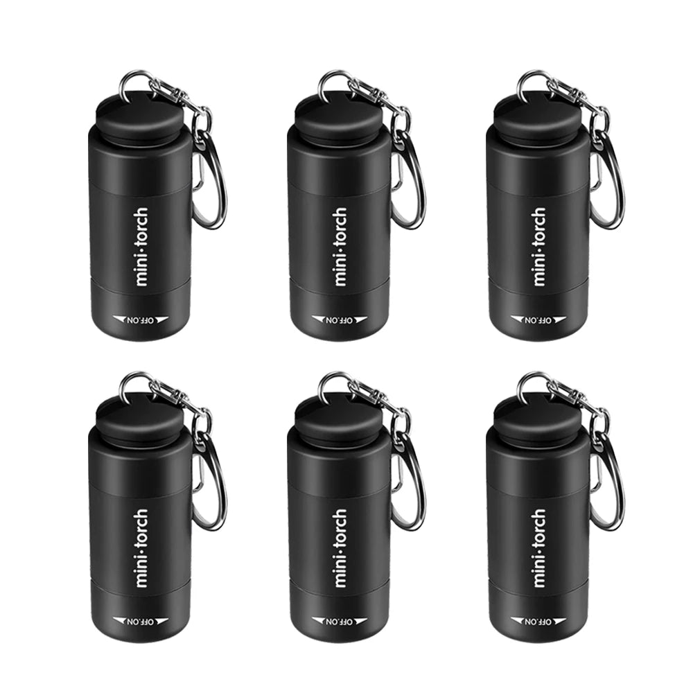 USB Rechargeable Mini Keychain Flashlight Waterproof LED