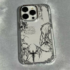 Gothic Cross Mark Clear Case for iPhone 11 12 13 14 15 16 17 Pro Max
