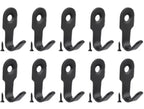 Mini Stainless Steel J Hooks Wall-Mounted Storage Hooks Set