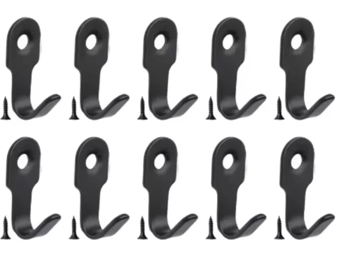 Mini Stainless Steel J Hooks Wall-Mounted Storage Hooks Set
